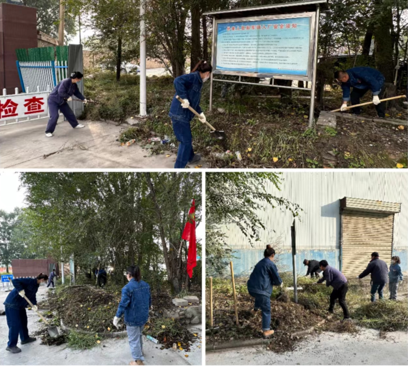 公司兩級(jí)黨組織 團(tuán)支部聯(lián)合行動(dòng) 組織開(kāi)展&ldquo;清除雜草 美化環(huán)境&rdquo; 主題黨日 團(tuán)日活動(dòng)